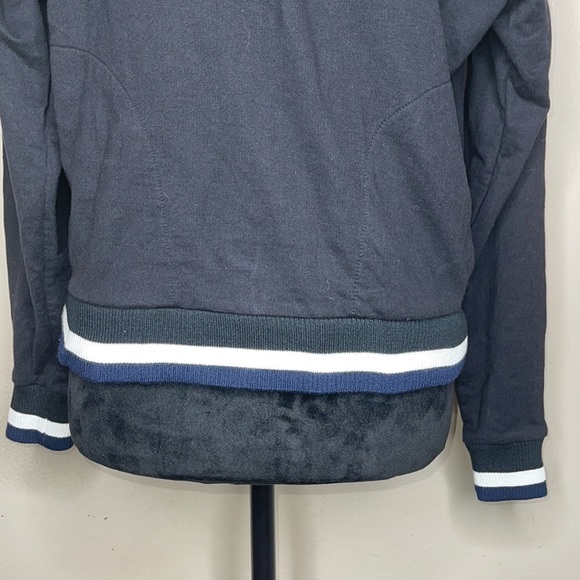 J Crew Half Zip Sport Stripe Jacket size Small - Picture 4 of 13